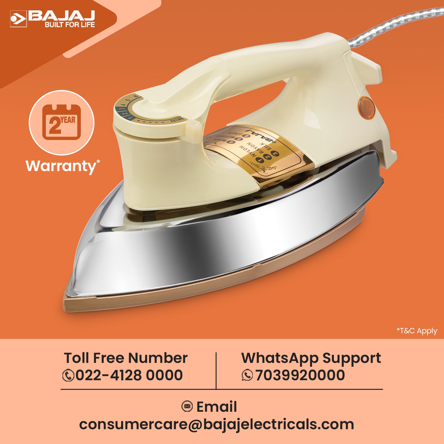 工芸品 Hsbddb Jshs Bajaj Majesty DHX 9 – Bajaj Electricals India