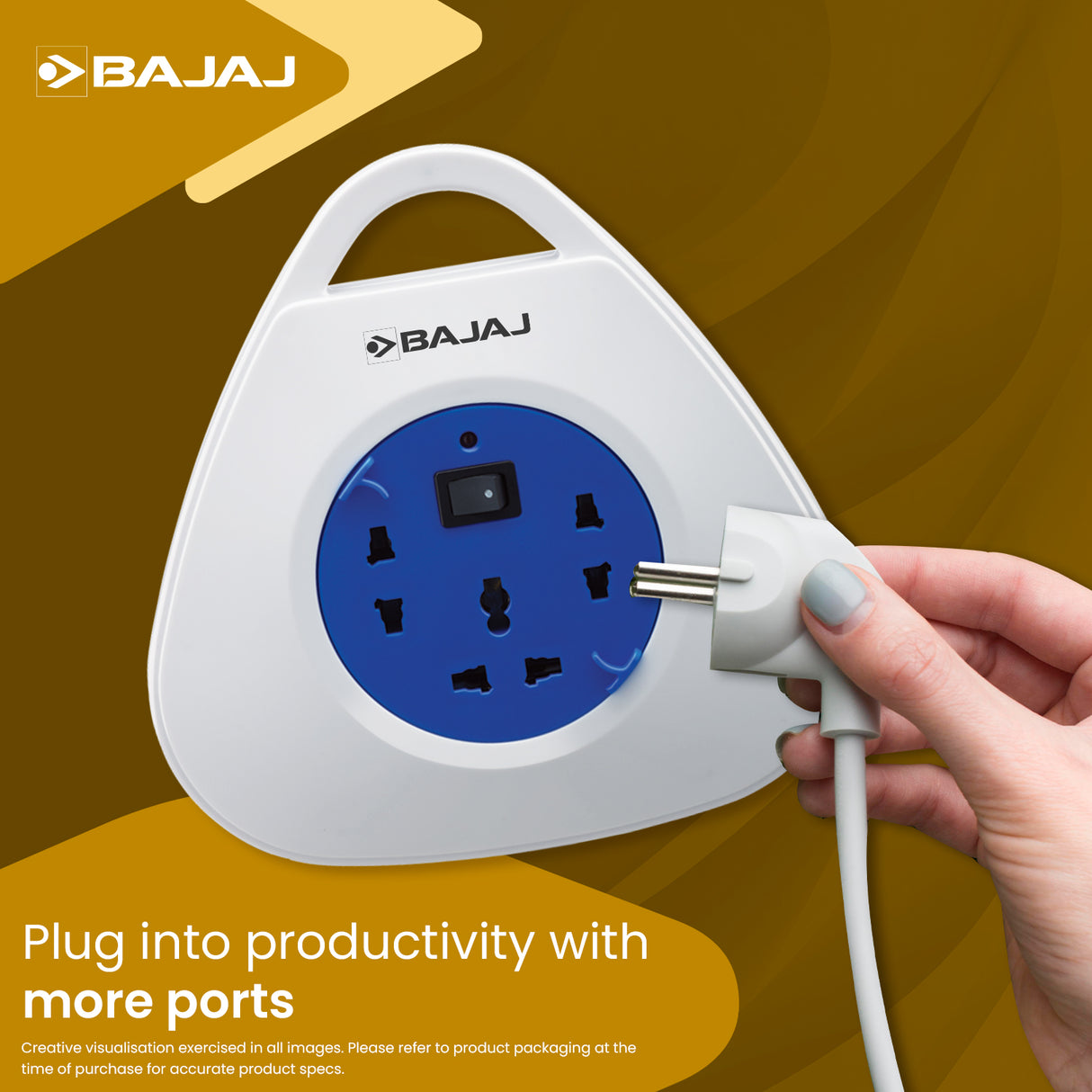 BAJAJ Extension Reel - 5 Mtr Cable
