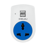 6A 3 PIN UNIVERSAL ADAPTOR WITH 2 USB
