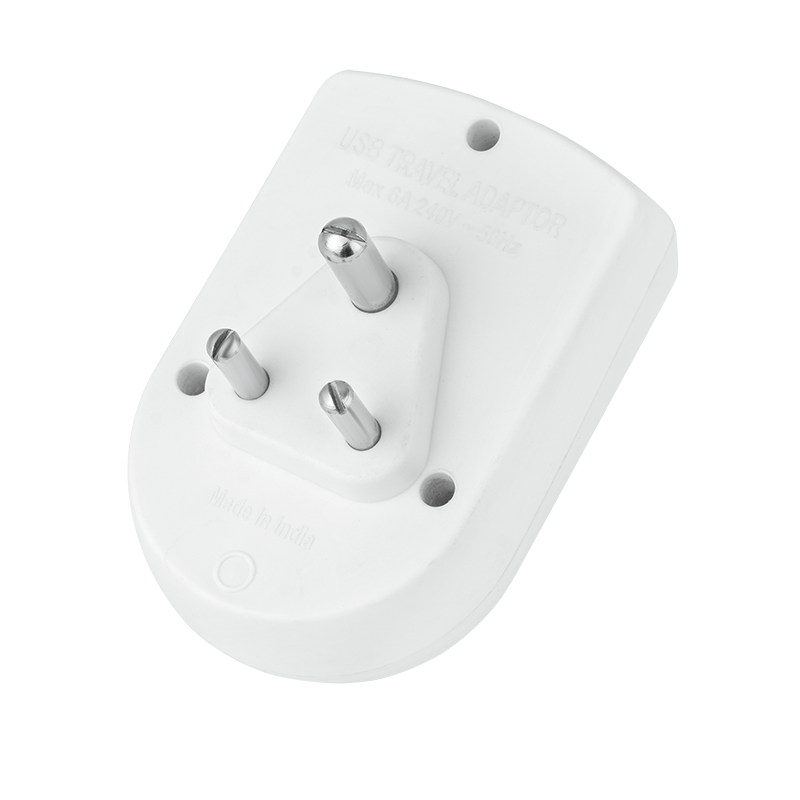 6A 3 PIN UNIVERSAL ADAPTOR WITH 2 USB