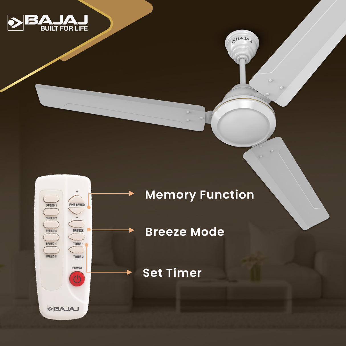 Crest Turbo BLDC 1200mm Ceiling Fan
