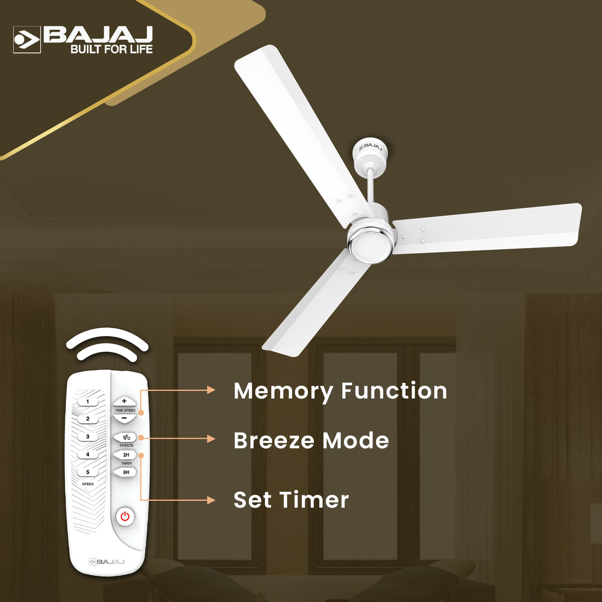 Classico Sleek Plus 1200mm Ceiling Fan