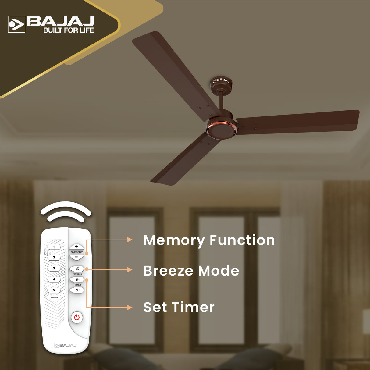 Classico Sleek Plus 1200mm Ceiling Fan
