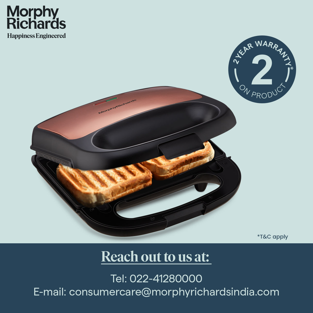 Luxe Rose (Toast & Grill) Sandwich Maker