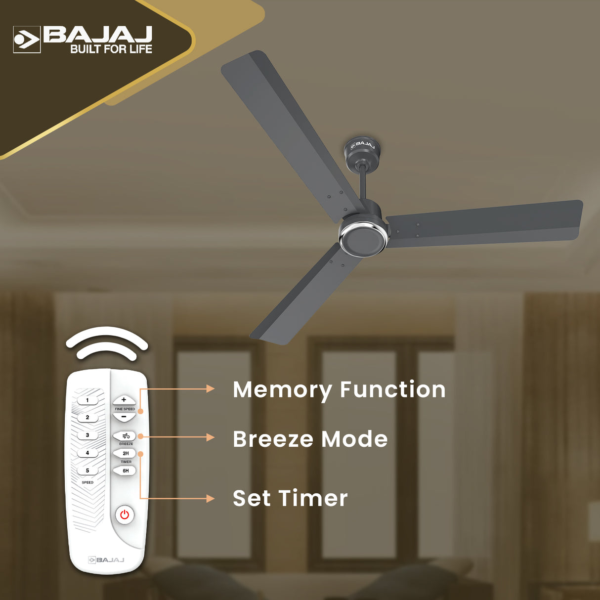 Classico Sleek Plus 1200mm Ceiling Fan