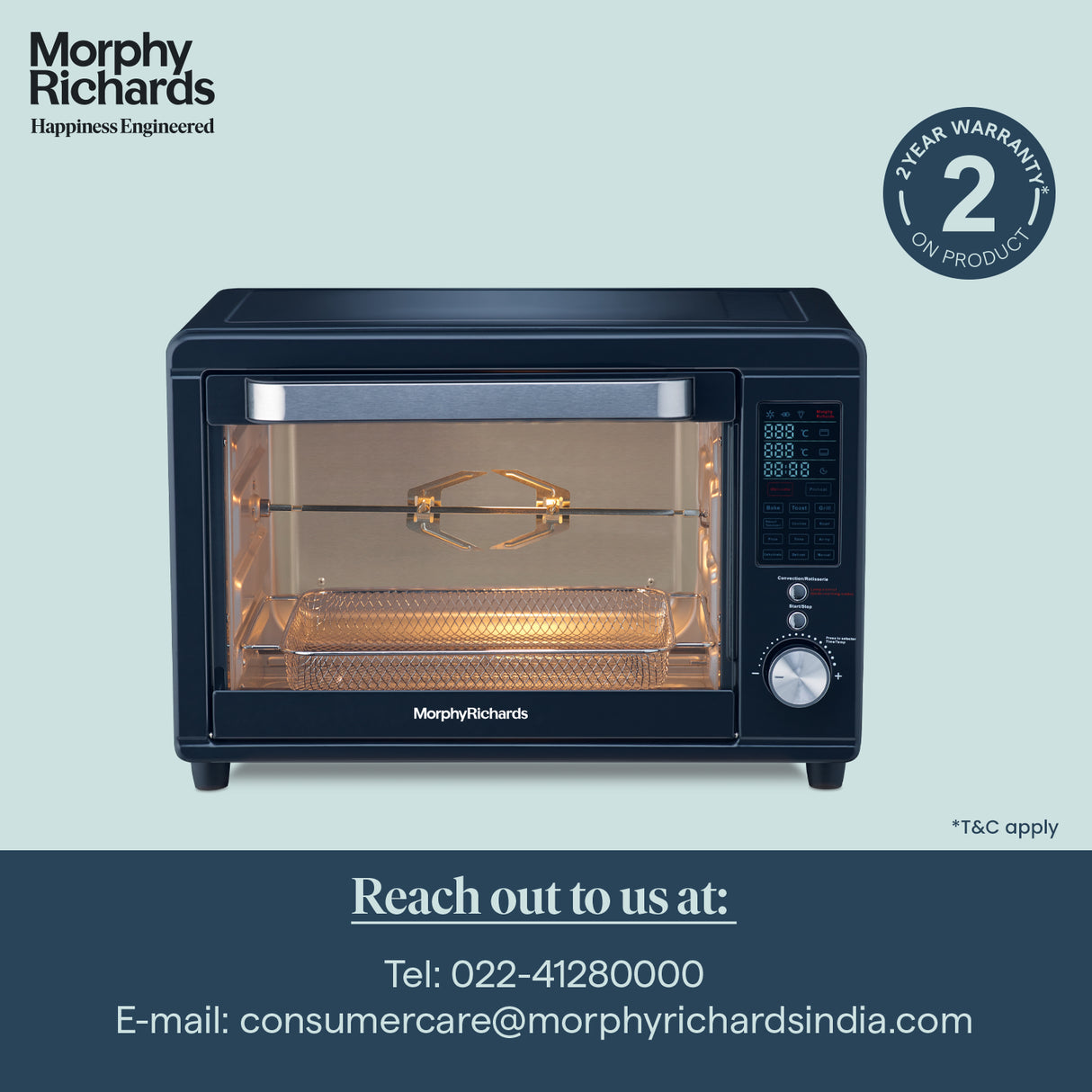 29RCAD Digital Air Fryer OTG
