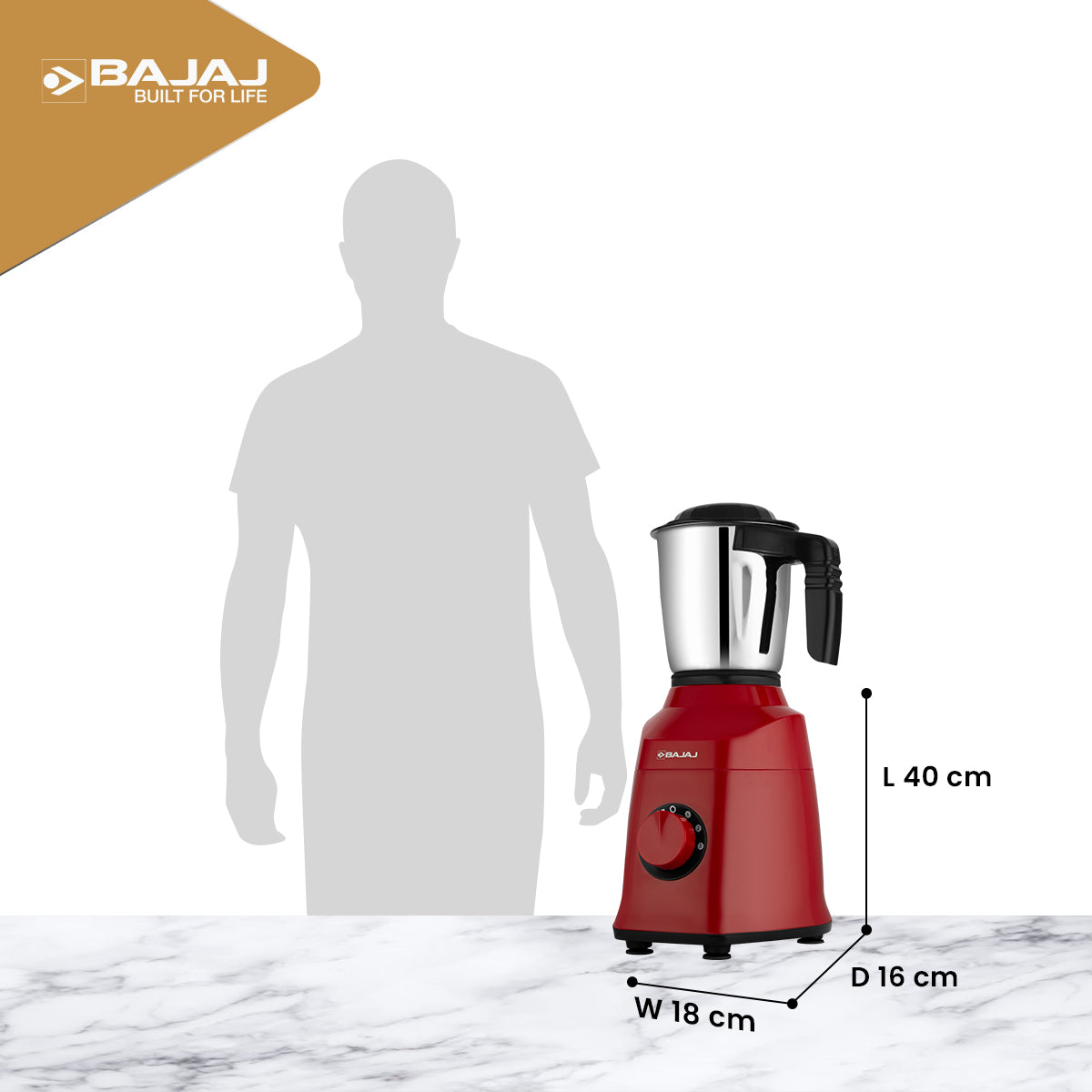 Bajaj Military Series REX 750 4 Jar Mixer Grinder