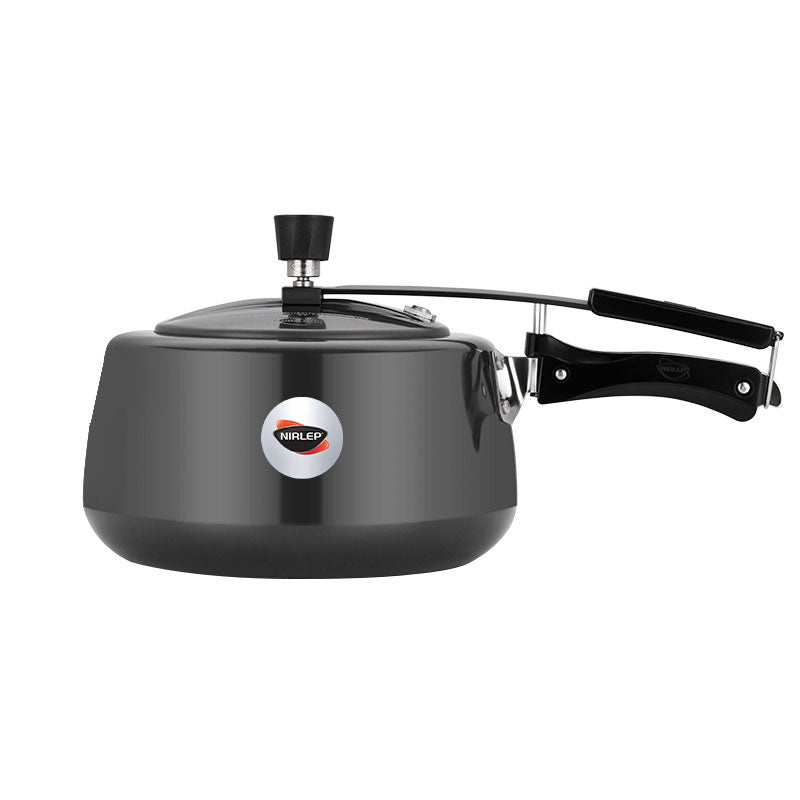 Nutrihealth Inner Lid Handi Shaped Hard Anodised Pressure Cooker