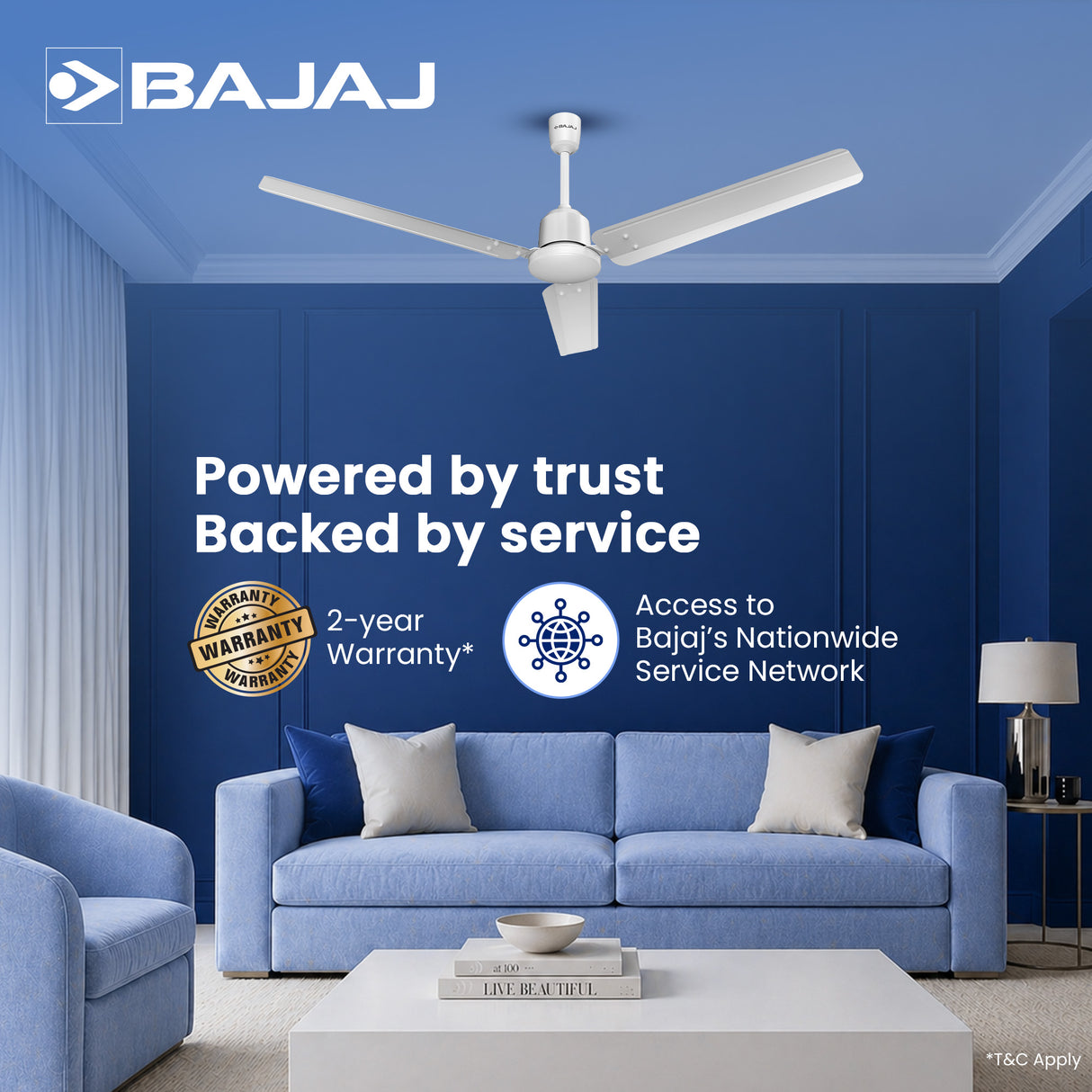 Raftaar 1200mm BLDC Ceiling Fan