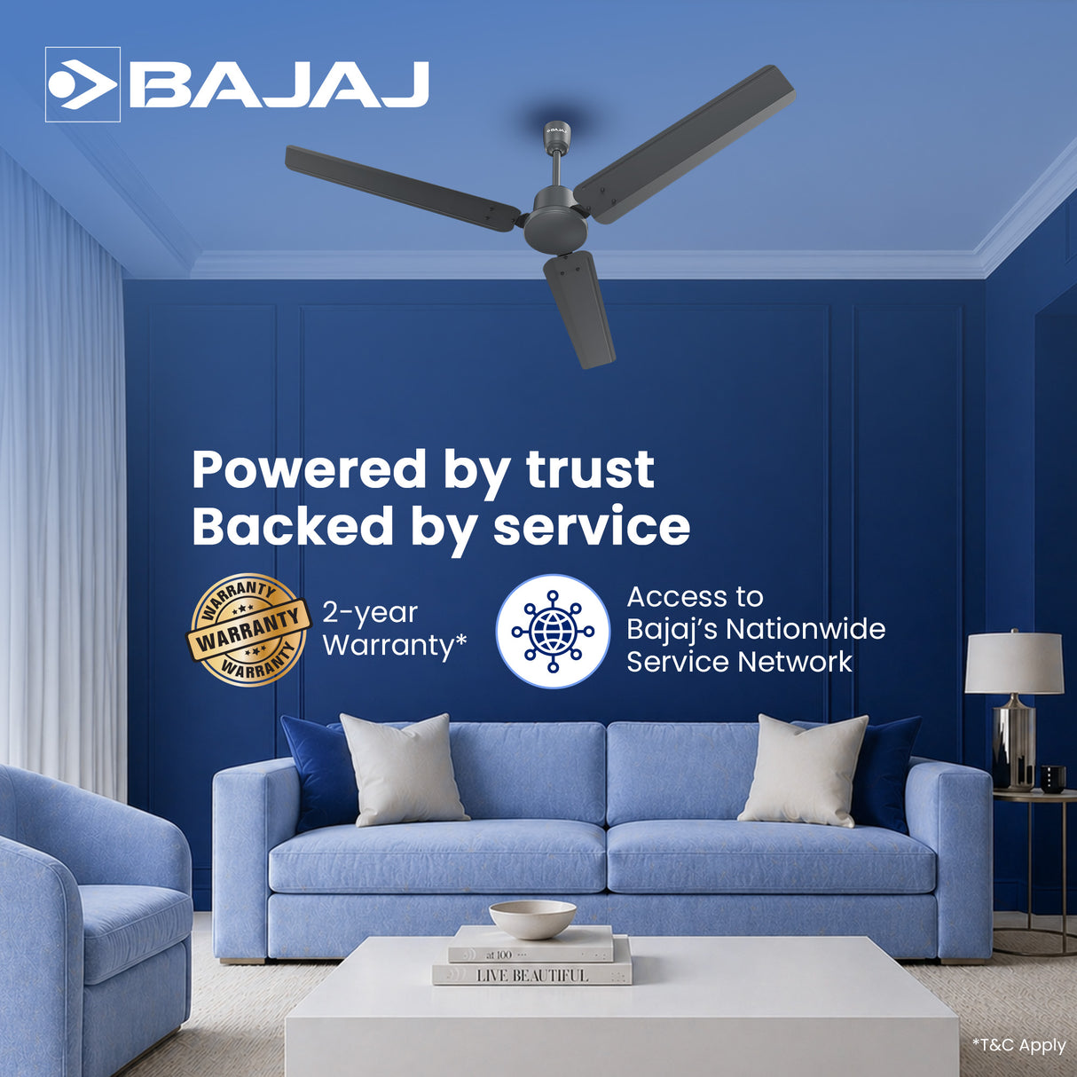 Raftaar 1200mm BLDC Ceiling Fan