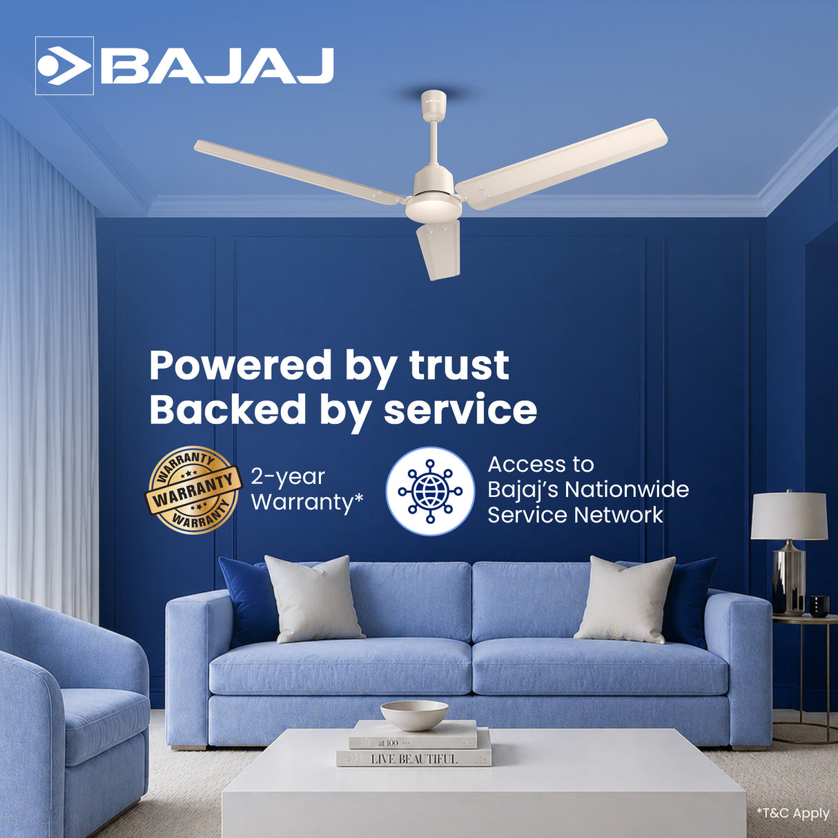 Raftaar 1200mm BLDC Ceiling Fan