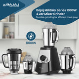 Bajaj Military Series Evoque 4 Jar 1000W Mixer Grinder