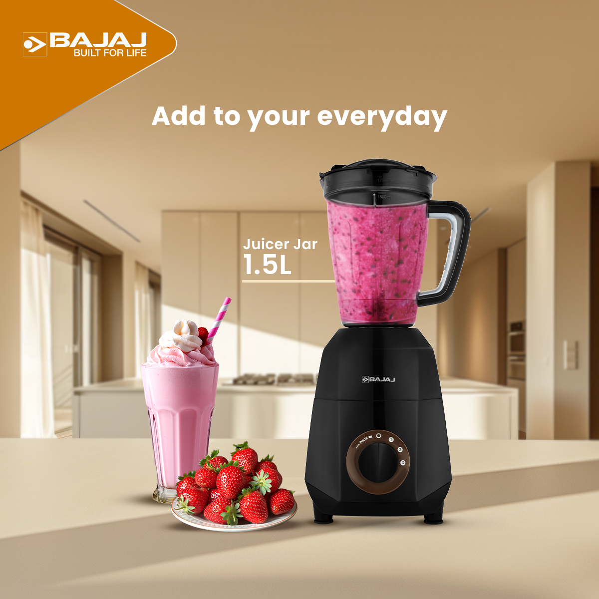 Bajaj Rex Dlx Ninja Series 4 Jar 750W Mixer Grinder