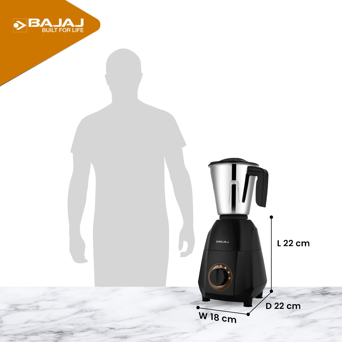 Bajaj Rex Dlx Ninja Series 4 Jar 750W Mixer Grinder