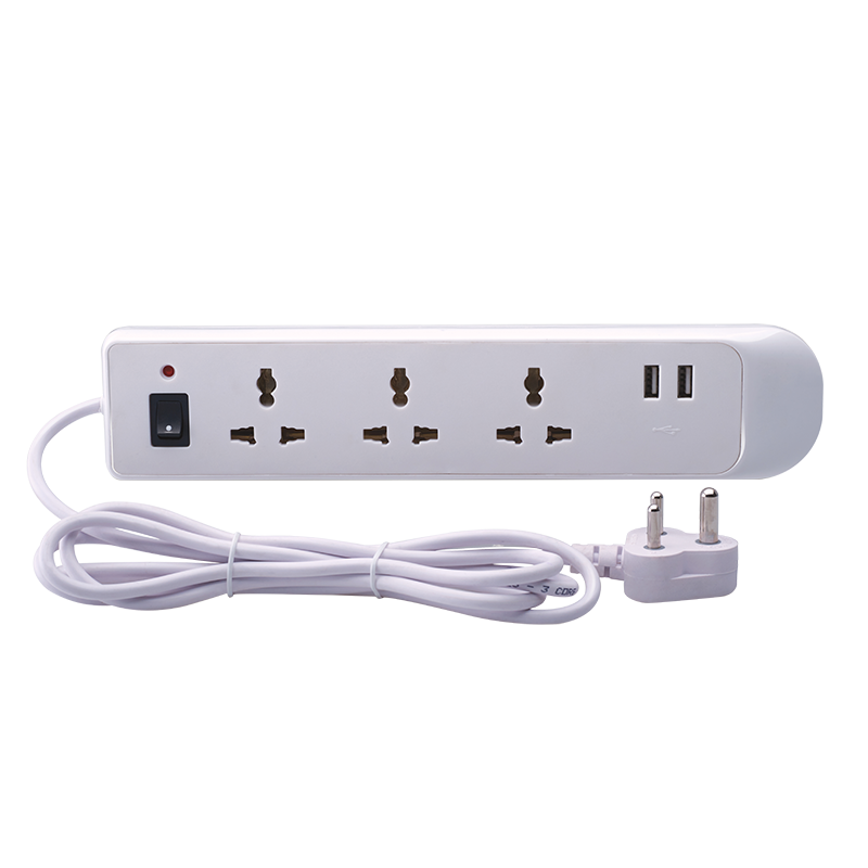 BAJAJ 3 WAY SPIKE AND SURGE GUARD WITH 2 USB