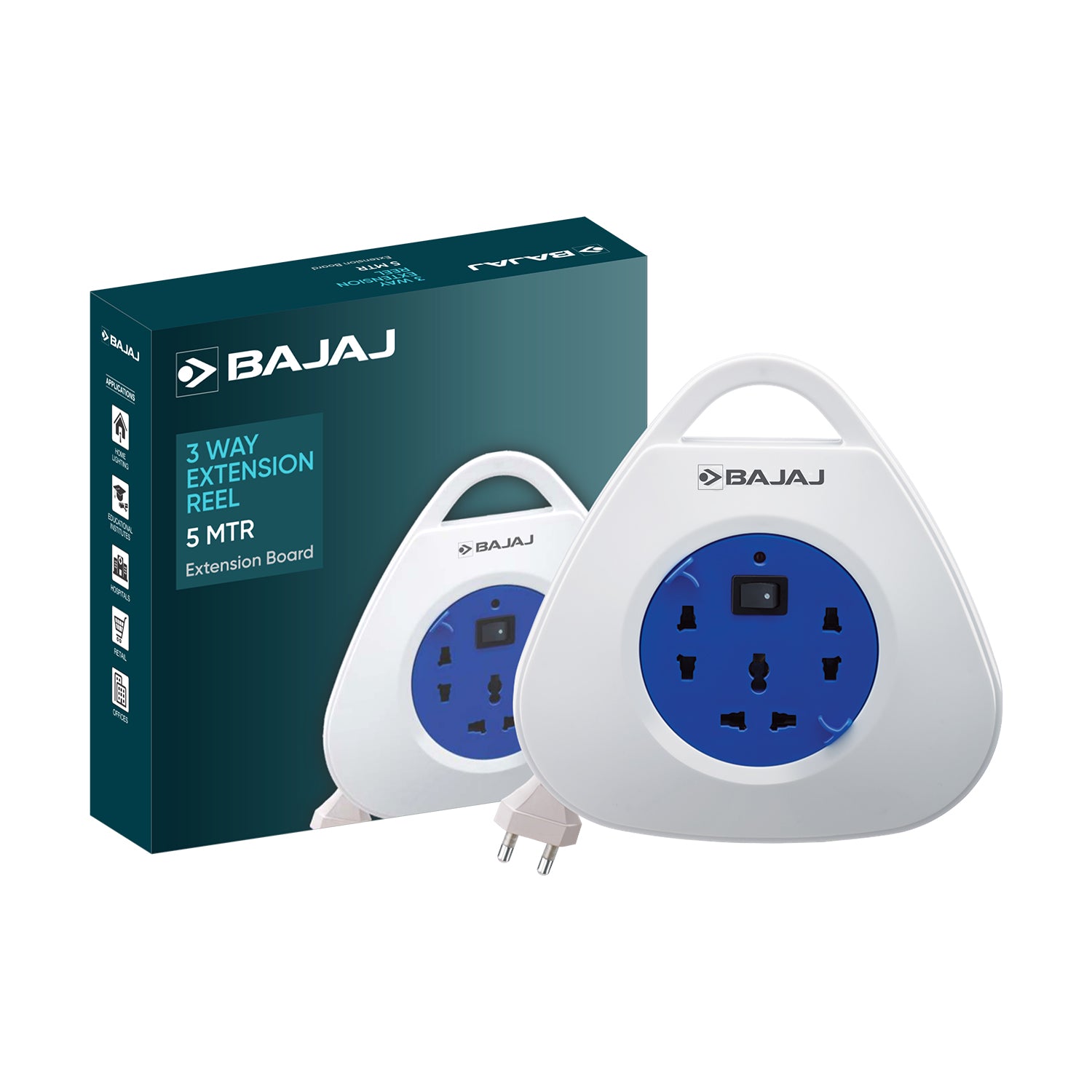 BAJAJ Extension Reel - 5 Mtr Cable