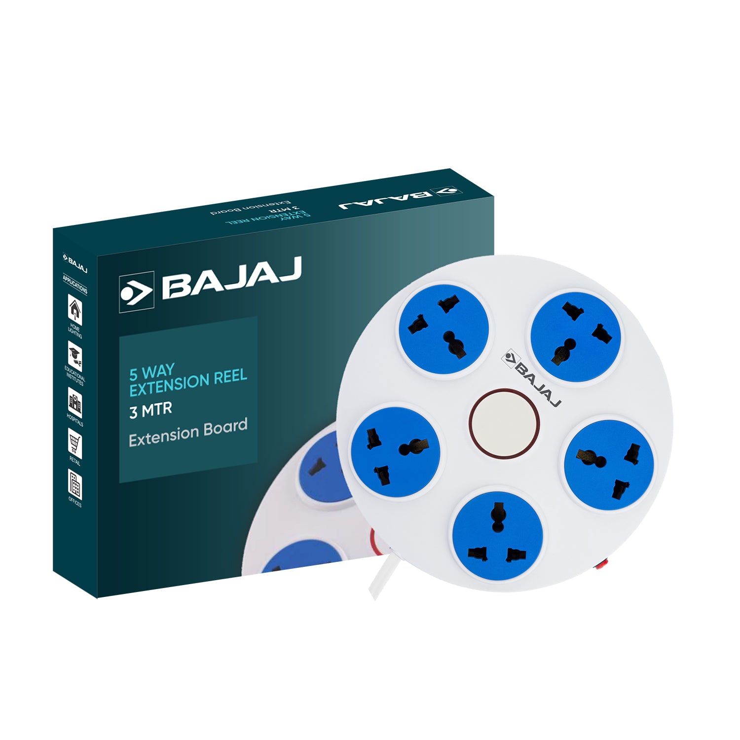 BAJAJ 5 WAY EXTENSION REEL 3 MTR