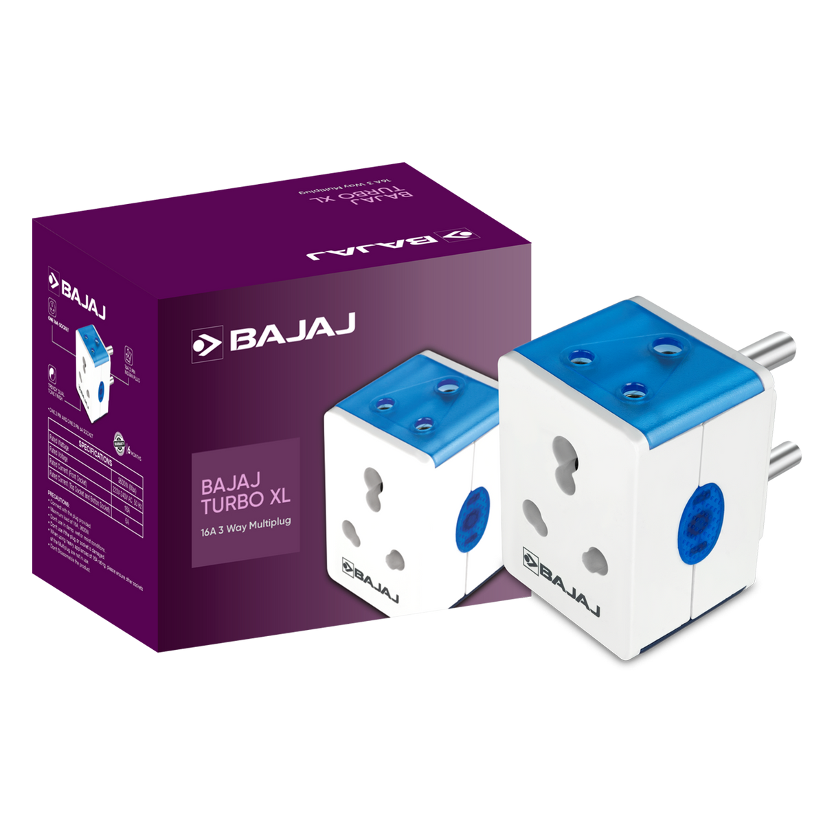 BAJAJ TURBO XL 16A 3 WAY MULTIPLUG