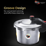 Nutrihealth Pro Outer Lid Designer Stainless Steel Pressure Cooker