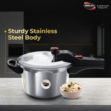 Nutrihealth Pro Outer Lid Designer Stainless Steel Pressure Cooker