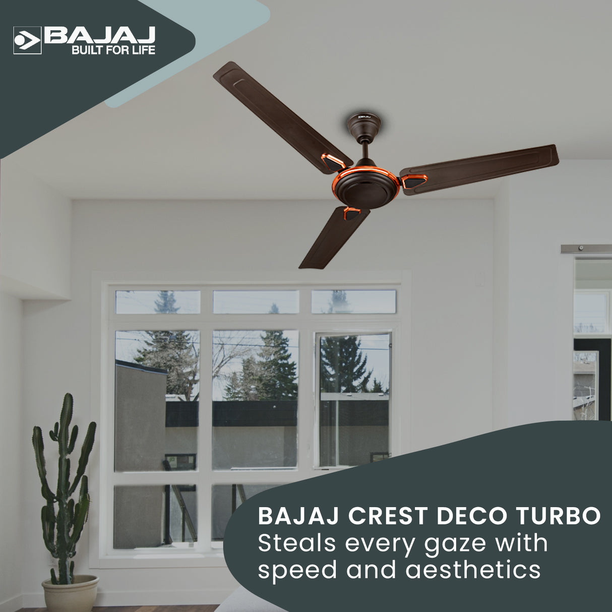 Crest Deco Turbo 1200 mm Ceiling Fan