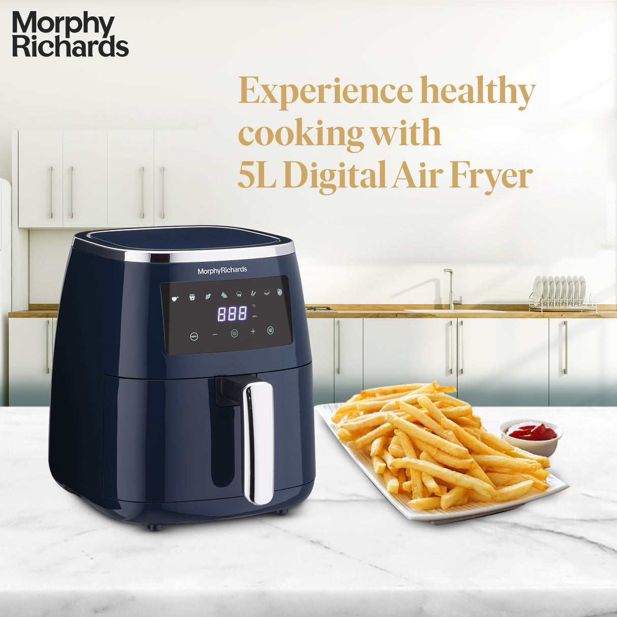 Morphy Richards 5L Crisp Pro Digital Blue Air Fryer