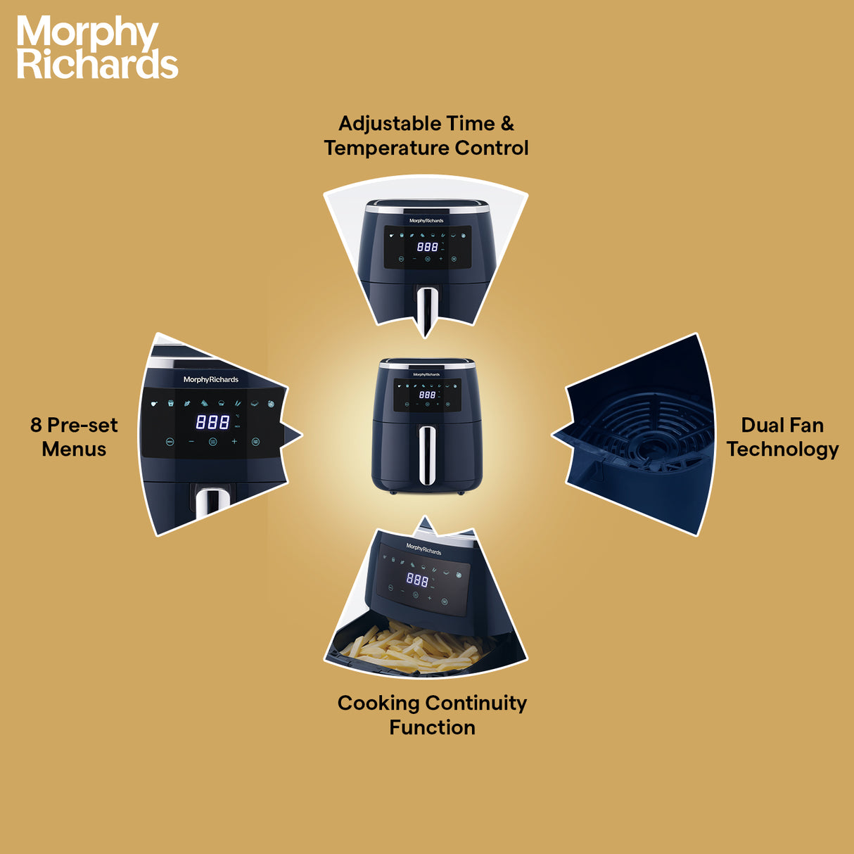Morphy Richards 5L Crisp Pro Digital Blue Air Fryer