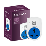 6A 3 PIN UNIVERSAL ADAPTOR WITH 2 USB