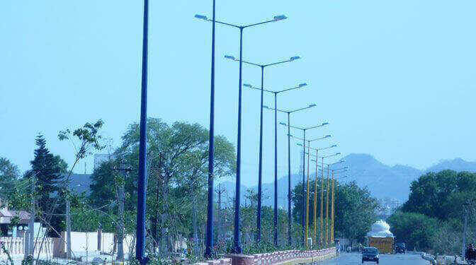 GRP Poles Road Lighting