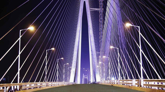GRP Poles Bridge Lighting